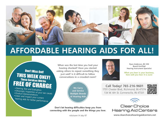 Limited Time Offer - Clear Choice Hearing Aid Centers